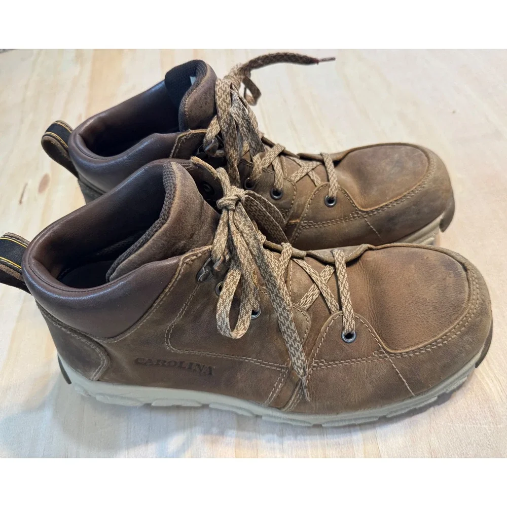 Carolina CA5570 ESD Safety Toe Work Boots Brown Leather 11D‎ Utility